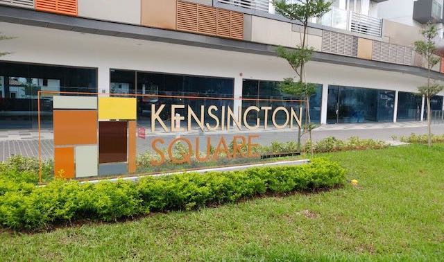 Barreras Dashou instaladas en Kensington Square en Singapur